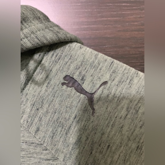 PUMA green hoodie size M - Picture 3 of 8